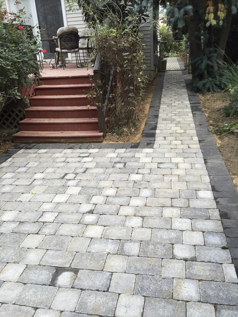 Home Improvement in Baltimore County, MD 4 Paver walkway in Arbutus, MD, after - Maryland Home Improvement Company