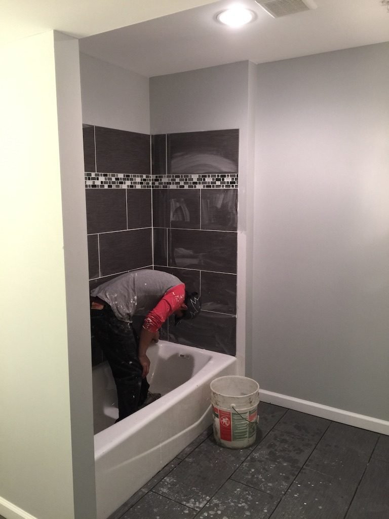 Basement bathroom in Ellicott City, MD, after - Maryland Home Improvement Company