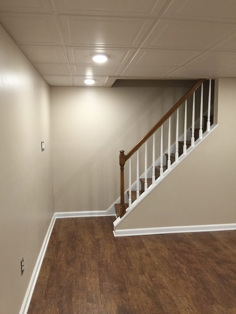 Home Improvement in Carroll County, MD 8 Basement floor in Finksburg, MD, after - Maryland Home Improvement Company
