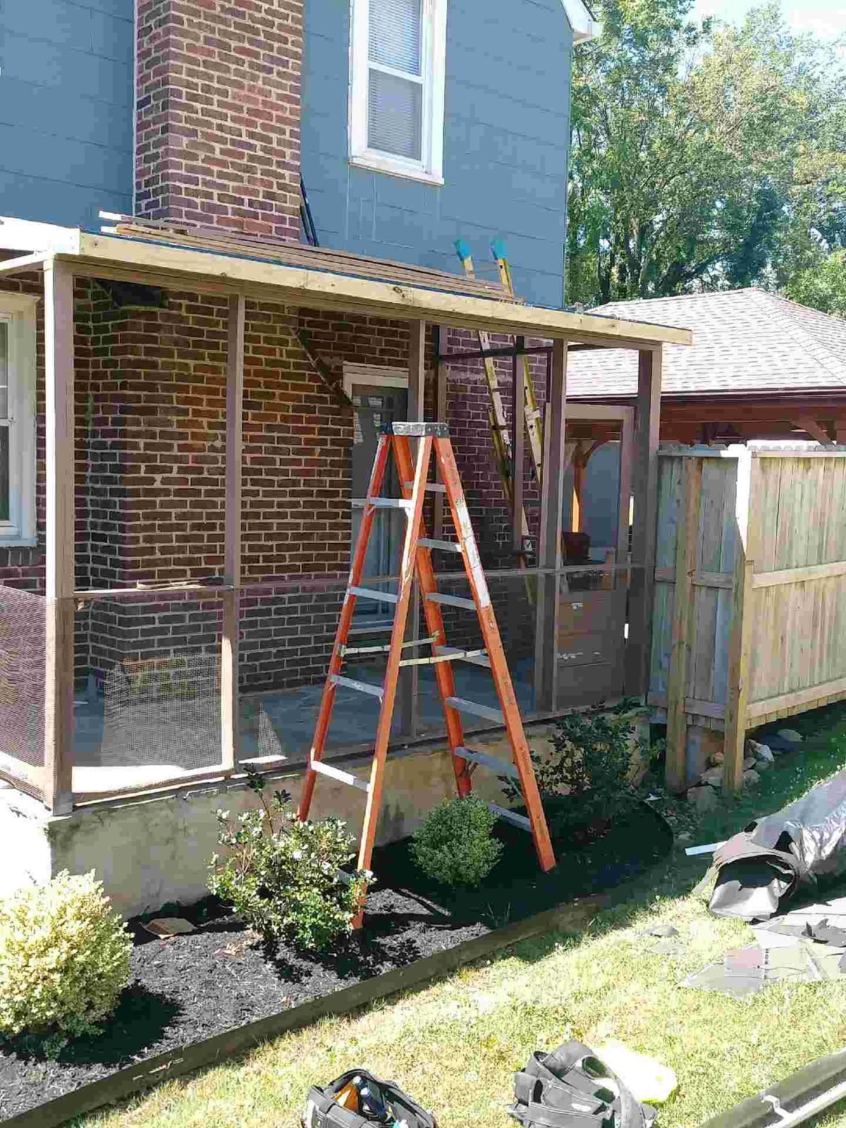 Home Improvement in Catonsville, MD 7 Enclosed porch in Catonsville, MD, before - Maryland Home Improvement Company