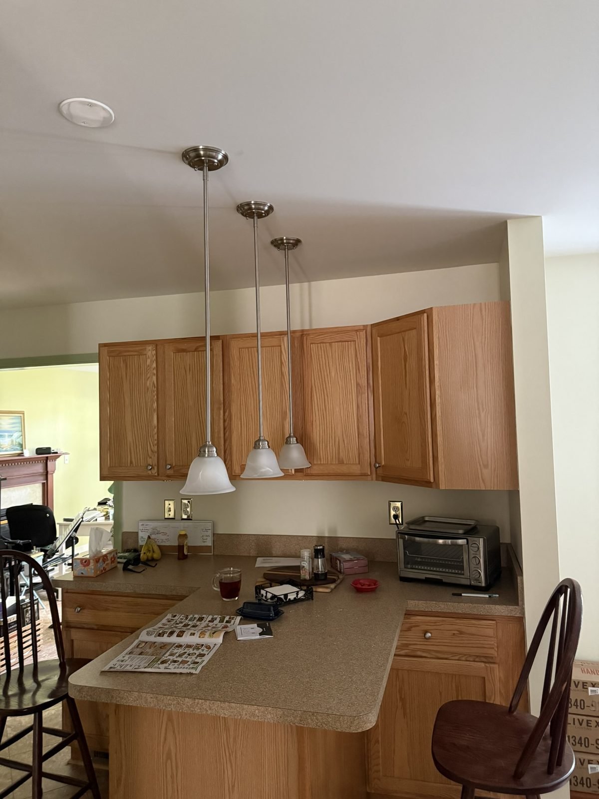 Kitchen pendant lighting in Severna Park, MD, after - Maryland Home Improvement Company