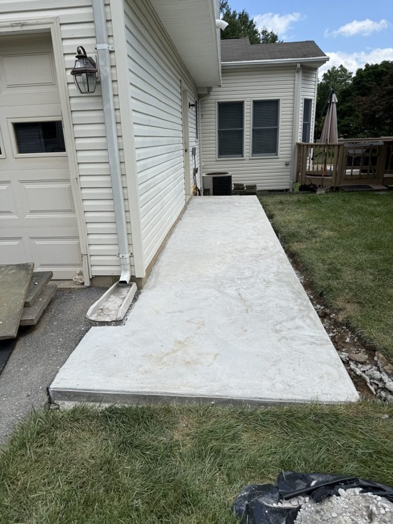 Concrete walkway in Ellicott City, MD, after - Maryland Home Improvement Company