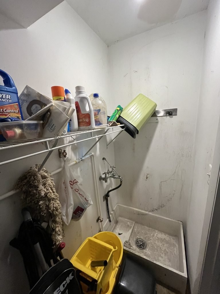 Shower installation in Baltimore, MD, before - Maryland Home Improvement Company